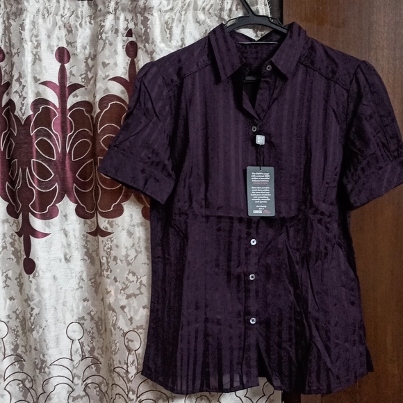 Annabelle Tops - Annabelle Satin Stripe Shirt